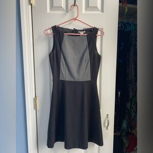 H&M Black and Gray Sleeveless Dress